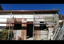 Pose enduit de façade 