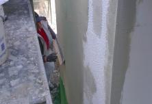 Pose trame avant enduit 