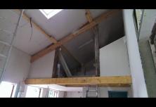 Mezzanine en cours des travaux 
