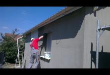 deuxième couche d'enduit 